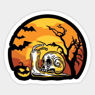 Snail Skull Sticker